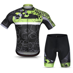 Tuta da ciclismo estiva a maniche corte, verde, L - ASUPERMALL características