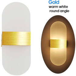 chiave della parete del LED acrilico (oro arrotondato bianco caldo) - ASUPERMALL en oferta