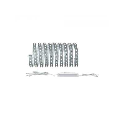KIT BASE CON 3MT DI STRISCIA LED 20W 230/24V LUCE CALDA 2700K DIMMERABILE IN METALLO COLORE ARGENTO 705.79 - Paulmann