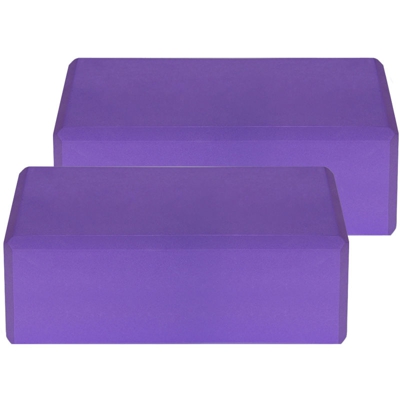Mattone yoga EVA, Viola, 2 pezzi - ASUPERMALL
