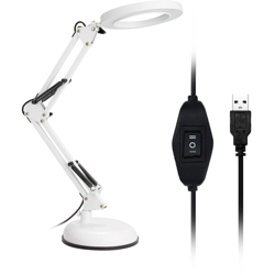 Lampada a LED dedicato scrivania lampada pieghevole occhio usb lettura consegna luce senza spina senza batterie ottico sezione di base bianco due a precio