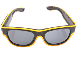 YJ011 standard di lenti per occhiali LED di colore 10 opzionalmente nero USB wireless bicchieri Sparkler del partito di ricarica bicchieri decorati características