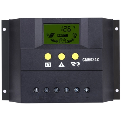 Anself 50A 12V / 24V solare carica PWM carica Display LCD Auto Regolatore Sistema Batteria per illuminazione stradale Compensazione della temperatura