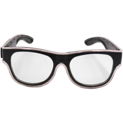 Standard LED YJ012 delle lenti degli occhiali 10 colore trasparente opzionale USB wireless bicchieri Sparkler del partito di ricarica bicchieri precio