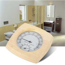 Misuratore di temperatura e umidita in legno per sauna, accessori per sauna S1018 - ASUPERMALL precio