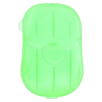 Lavaggio Sapone foglio monouso di carta caso sapone 20 montato portatile disinfezione guida foglio Sapone verde - ASUPERMALL