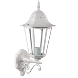 APPLIQUE ASCENDENTE IN ALLUMINIO DA ESTERNO IP44 ATTACCO E27 LAMPADA DA PARETE MURO-Bianco - GREENLIGHT características