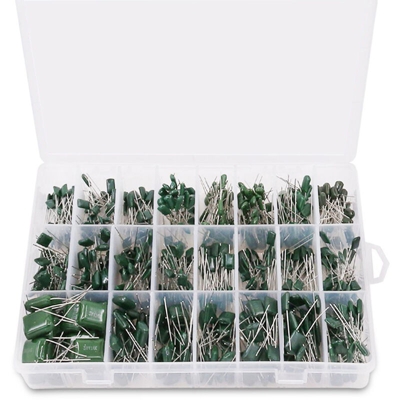 700pcs 24 tipi di condensatori poliestere resistore valore CL11 100V resistenza tipo di cassetta 0.22NF TO 470nF / 100V - ASUPERMALL