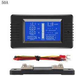 Digital Display LCD Corrente Tensione Solar Po-wer Meter Multimetro voltmetro Batt-ery tester del monitor - ASUPERMALL precio