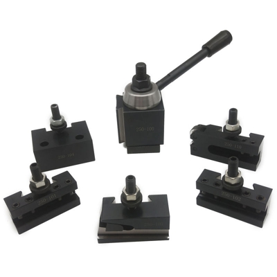 Portautensili portautensili a cambio rapido da 6 pezzi Portautensili per tornio Serie 100 per tornio in metallo da 12 ' - ASUPERMALL
