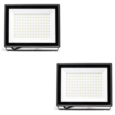 Faro Led Esterno 50W Slim Smd 2 Pezzi Ip65 Luce Fredda Illuminazione Per Esterno - HOUSECURITY