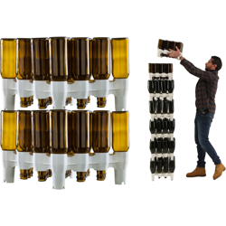 Set Scolabottiglie 2 Moduli - SENZA MARCA GENERICO en oferta