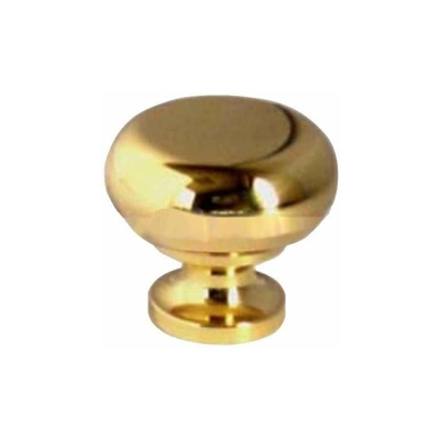 Pomolo Tondo Ottone Lucido mm 25 - ELAB