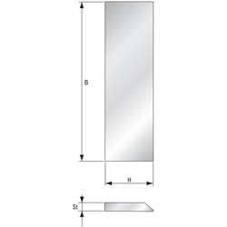 Guhdo HSS strip cutter 310 x 30 x 3 mm | Modello 1501 HS/Made in Germany características