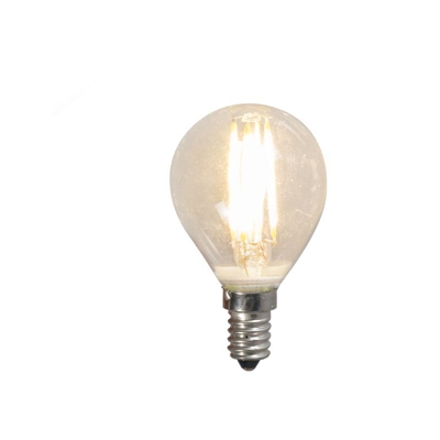 LUEDD Lampadina LED filamento G45 4W 2700K trasparente