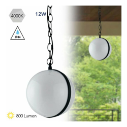 Sospensione Orbit Nero 1Xe27 Ip44 20Cm - INTEC en oferta