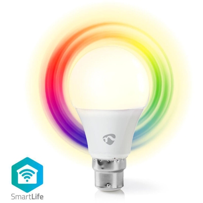 LAMPADINA LED WiFi SMART B22 RGB+W 6W 470LM A+ APP ALEXA GOOGLE HOME 3 PEZZI - NEDIS
