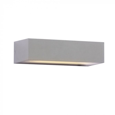 Lampada LED V-TAC da Muro Rettangolare 9W Doppio Fascio Luminoso Colore Grigio 3000K IP65