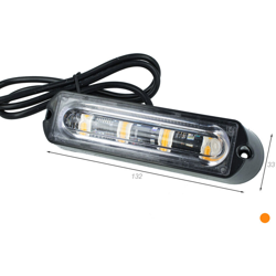 Lampada Luce Lampeggiante Led Strobo Arancione 12V 24V 4W Smd 3535 Segnalazione Emergenza Per Auto Trattore IP65 - CARALL precio