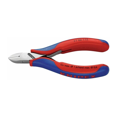 KNIPEX Fresa laterale elettronica lucidata a specchio con manicotti multicomponente 115 mm