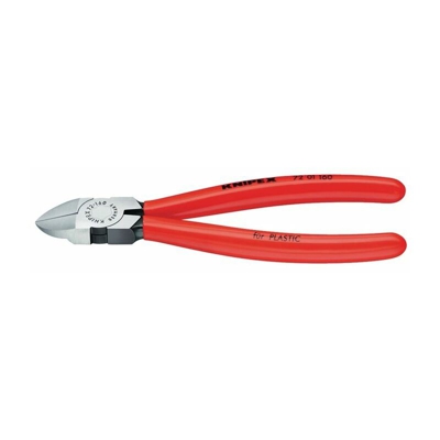 KNIPEX Fresa laterale per plastica lucidata con rivestimento plastico 180 mm