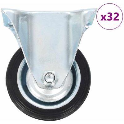 Rotelle Fisse 32 pz 75 mm - VIDAXL