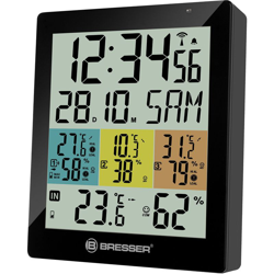 BRESSER Temeo Igro quadro DLX Termometro e igrometro, Nero, 11,7 x 13,6 x 2,5 cm características