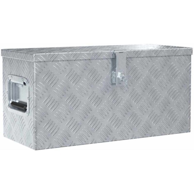 Vidaxl - Cassetta in Alluminio 61,5x26,5x30 cm Argento