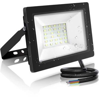 FARO LED SLIM PROIETTORE 20W SMD 6400K BIANCO FREDDO IP65 DA ESTERNO - Aigostar