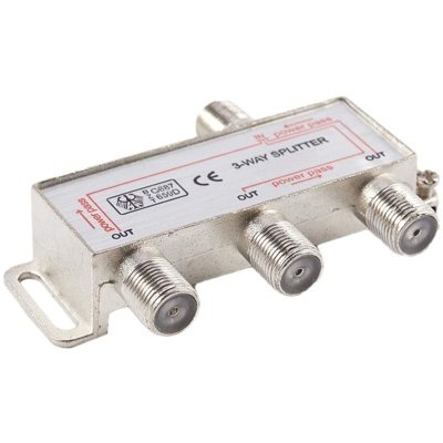 Splitter Antenna Tv A 3 Vie Sdoppiatore Di Segnale Satellitare 3 Uscite Aigostar