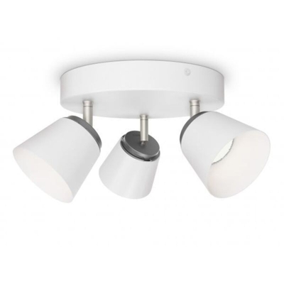 Philips Dender 3 Faretti a Forma di Spirale LED, 3 x 4W, Bianco
