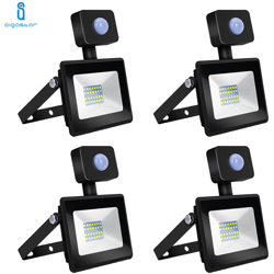 4x FARO LED CON SENSORE DI MOVIMENTO 20W SMD 6400K BIANCO FREDDO DA ESTERNO AIGOSTAR características