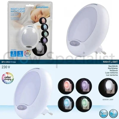 Luce per la Notte Notturna Cameretta Bambini Camera da letto Led Cambia Colore - GRUNDIG