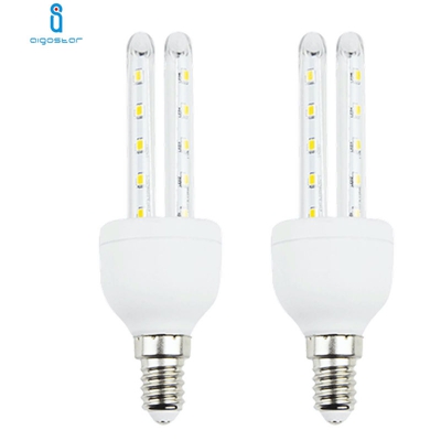 Lampadina Led Tubo T3 2U 6W Attacco E14 Luce Bianco Freddo 6400K No Fluorescente 2 Pezzi - AIGOSTAR