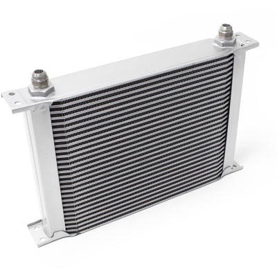 Wiltec - Radiatore dell'olio universale alluminio 28 file alette per raffreddamento olio motore