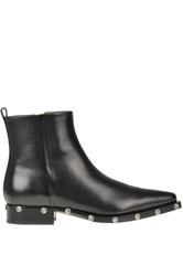 Studded leather ankle boots en oferta