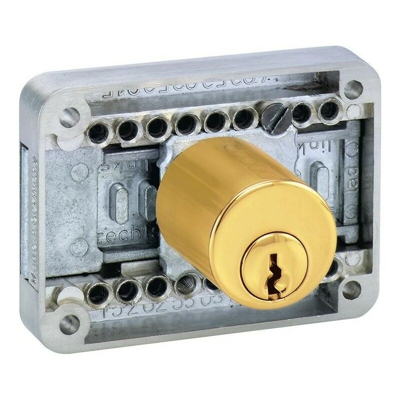 Serrature Per Mobili Bullone 2828 In Ottone Lucido - NO NAME