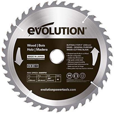 Evolution - Lama circolare da sega per legno TCT Evoblade, 230 WD, 230 mm