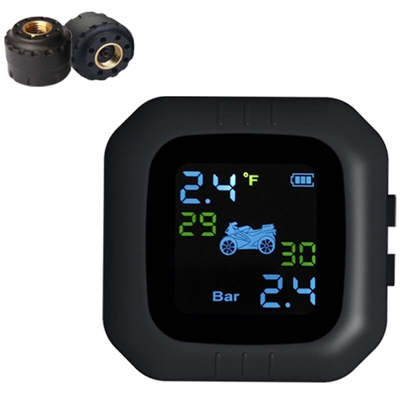 Impermeabile Cordless TPMS Motorcycle Tyre Pressure Monitoring System Sensor Moto 2 External Tools - ASUPERMALL
