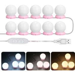 Cosmetico LED specchio Luci Kit 10 lampadine regolabile 10 Luminosita & Mirror stringa della luce 3 modi illuminazione USB per trucco Coiffeuse características