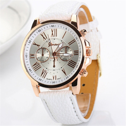 Casual di cuoio alla moda delle donne Orologi PU quarzo per signora signore Orologi da polso Elegance - ASUPERMALL precio