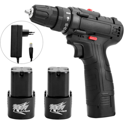 18V multifunzionale elettrico ad impulsi a batteria Drill-alta potenza Tools Batteria al litio ricaricabile senza fili a mano Trapani casa fai da te precio