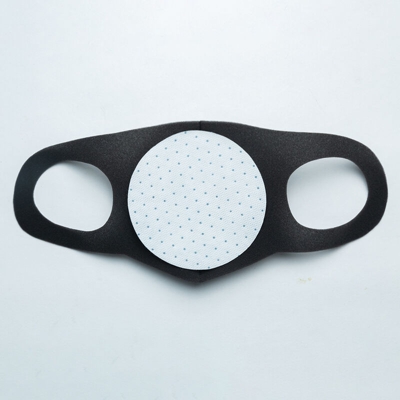 1Pcs Black Face Shield Anti Splash Nessun medico di sfiato con valvola Mas K + Filtro pastiglie riutilizzabile lavabile anti-polvere Bocca copertina