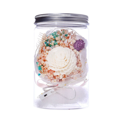 Regalo di giorno Schiuma di fiori secchi Bottiglia Gissola Fiore Night Light Home Decor di San Valentino - ASUPERMALL precio