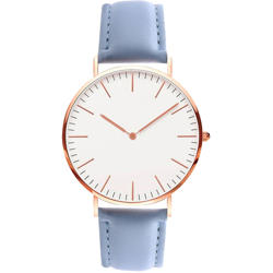 Moda Donna Uomo Semplice Ultra-sottile orologio minimalista casual in pelle cinturino da polso - ASUPERMALL en oferta