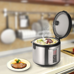 Homgeek 5L di fascia alta professionale 20 Coppa Cotto (10 tazza crudo) Fornello di riso con gli alimenti Steamer essenziali apparecchi precio