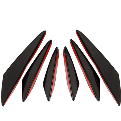 Kit Universale Carrozzeria paraurti anteriore Fin Splitter Spoiler Canard Valence pasta Tipo di manutenzione di riparazione Decoration - ASUPERMALL