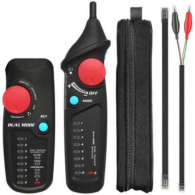MAXRIENY FWT82 digitale e analogico Dual Mode Network dell'inseguitore del cavo di legare Toner RJ45 RJ11 Ethernet LAN Analyzer Tracer linea di