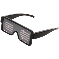 Occhiali a LED luminosi, neri - ASUPERMALL características