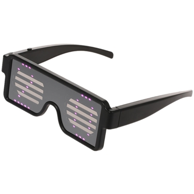 Occhiali a LED luminosi, neri - ASUPERMALL